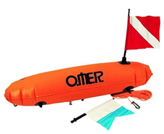 Omer-Torpedo-Float-wDiver-Flags